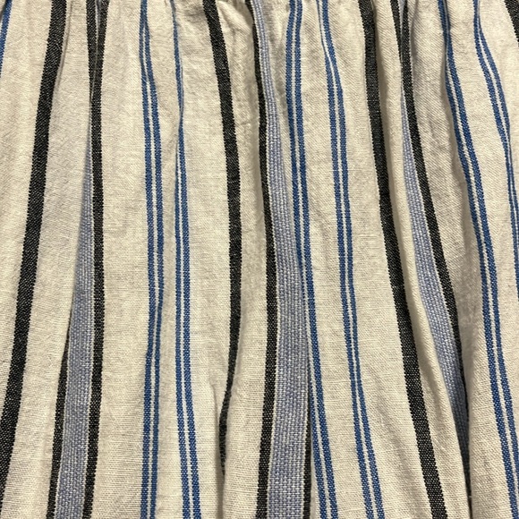EUC A New Day Women's XXL Blue, White, and Black Stripe Midi Skirt - Picture 2 of 8